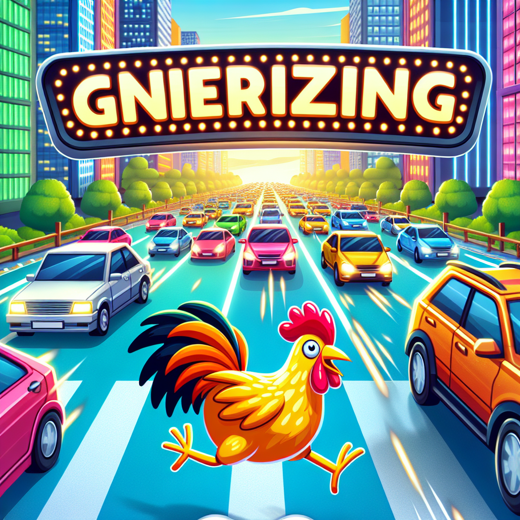 Game screenshot showing the chicken in action